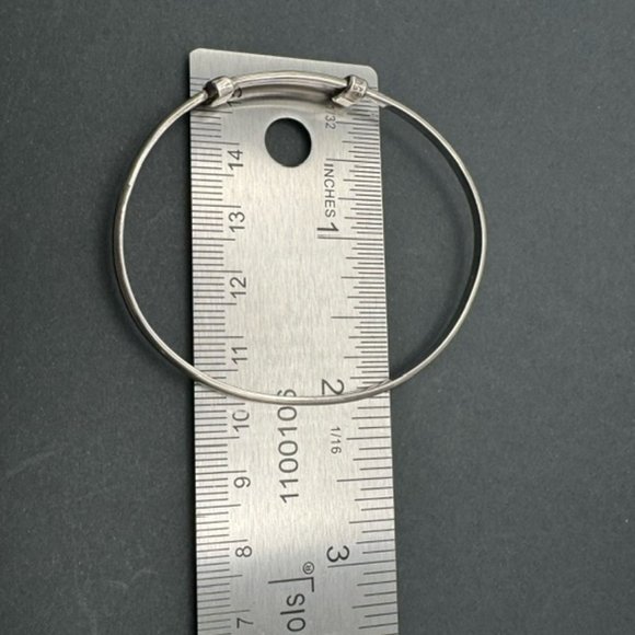 950 Sterling Silver Expandable Bangle - Picture 4 of 4